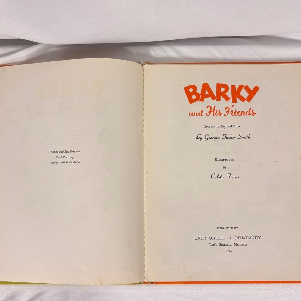 Barky and His Friends 1952 First Printing Georgia Tucker Smith Vintage Dog Book - Picture 3 of 8